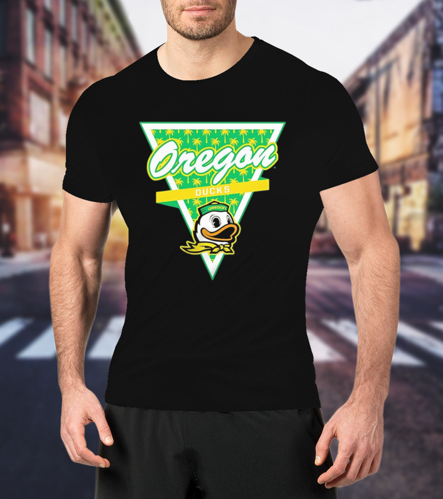 Oregon Ducks Palm Tree Triangle T-Shirt