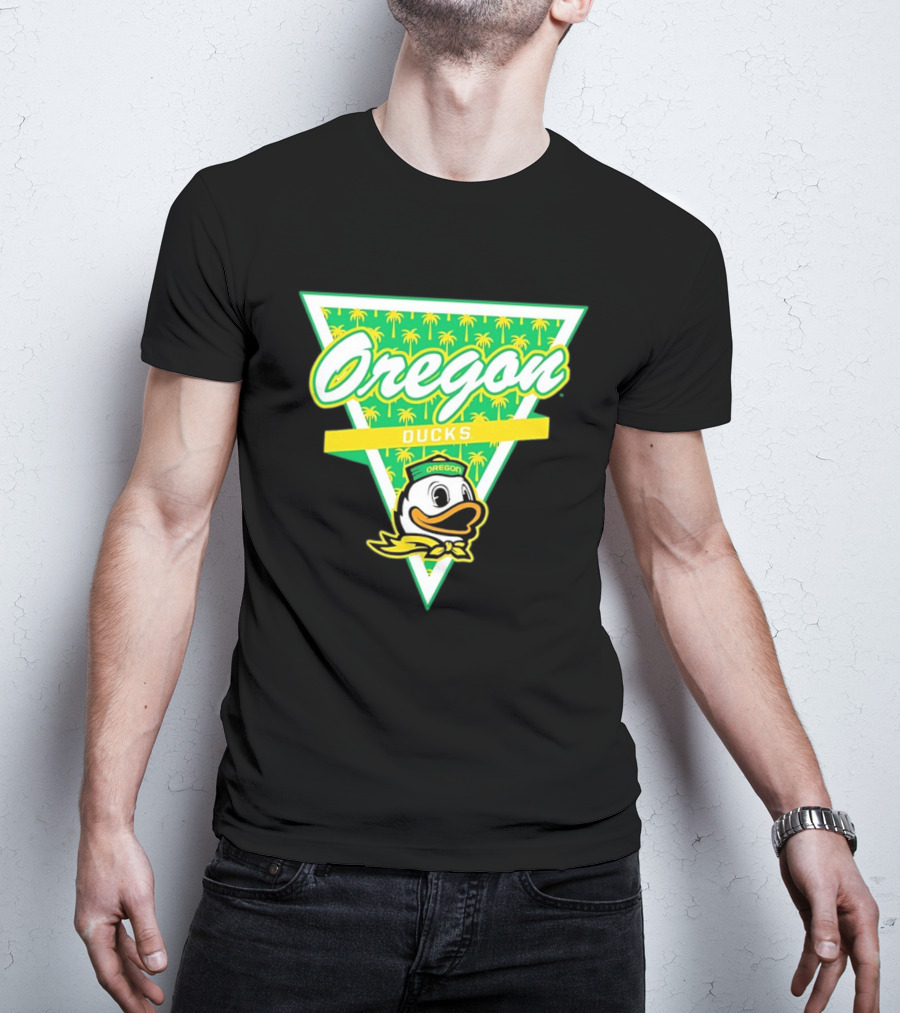 Oregon Ducks Palm Tree Triangle T-Shirt