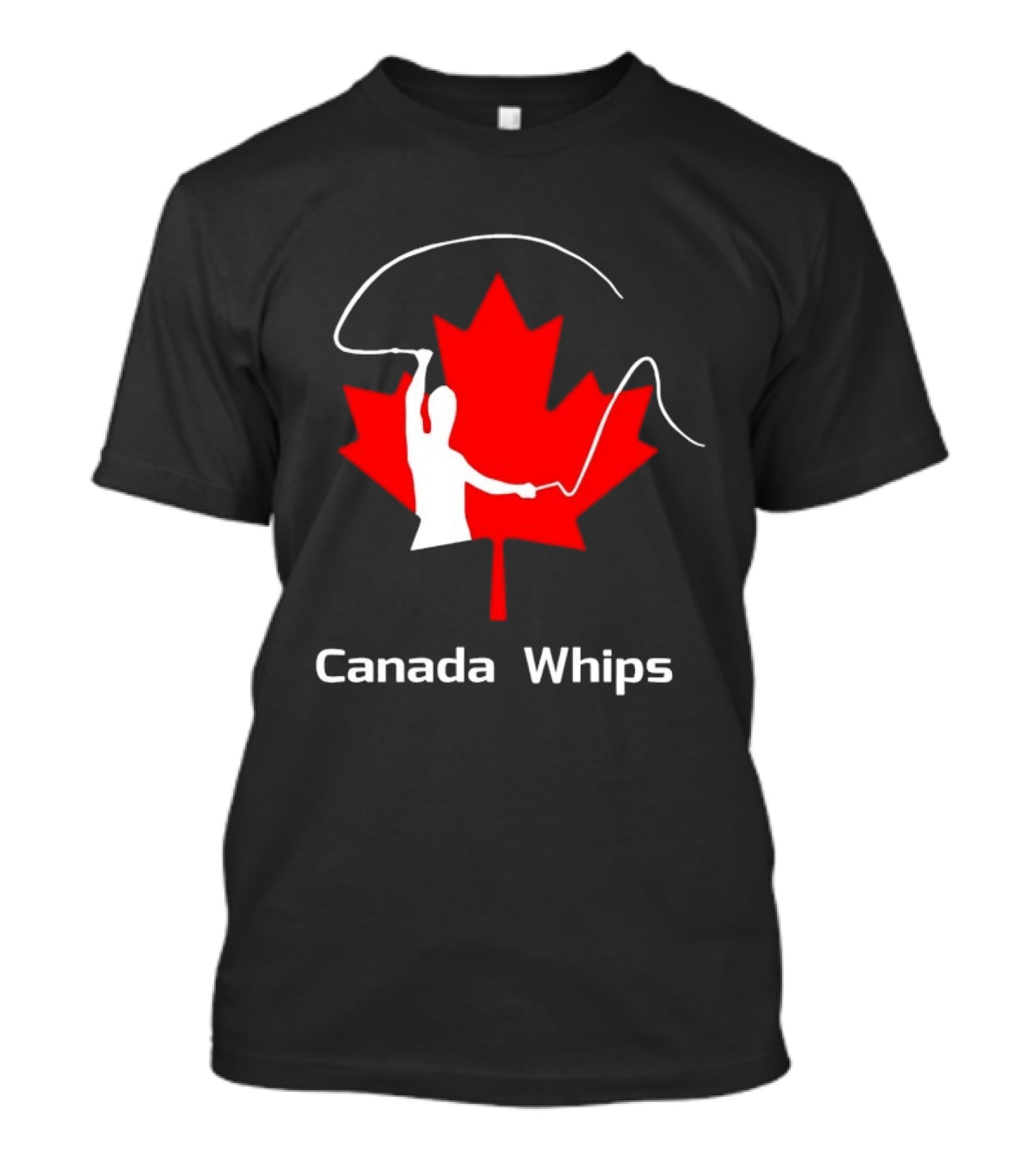 Canada Whips Maple Leaf Whip Cracking T-Shirt