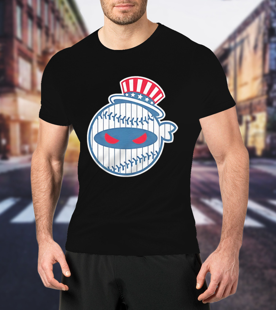 New York Yankees Pitching Ninja Baseball T-Shirt
