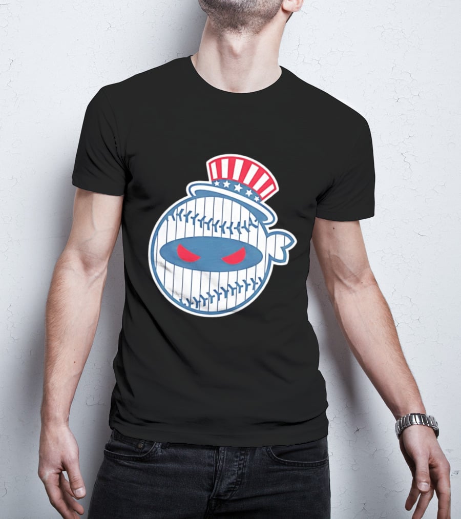 New York Yankees Pitching Ninja Baseball T-Shirt