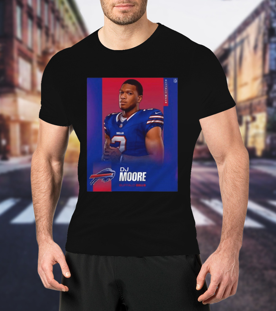 DJ Moore Buffalo Bills 2026 NFL Team Edition T-Shirt