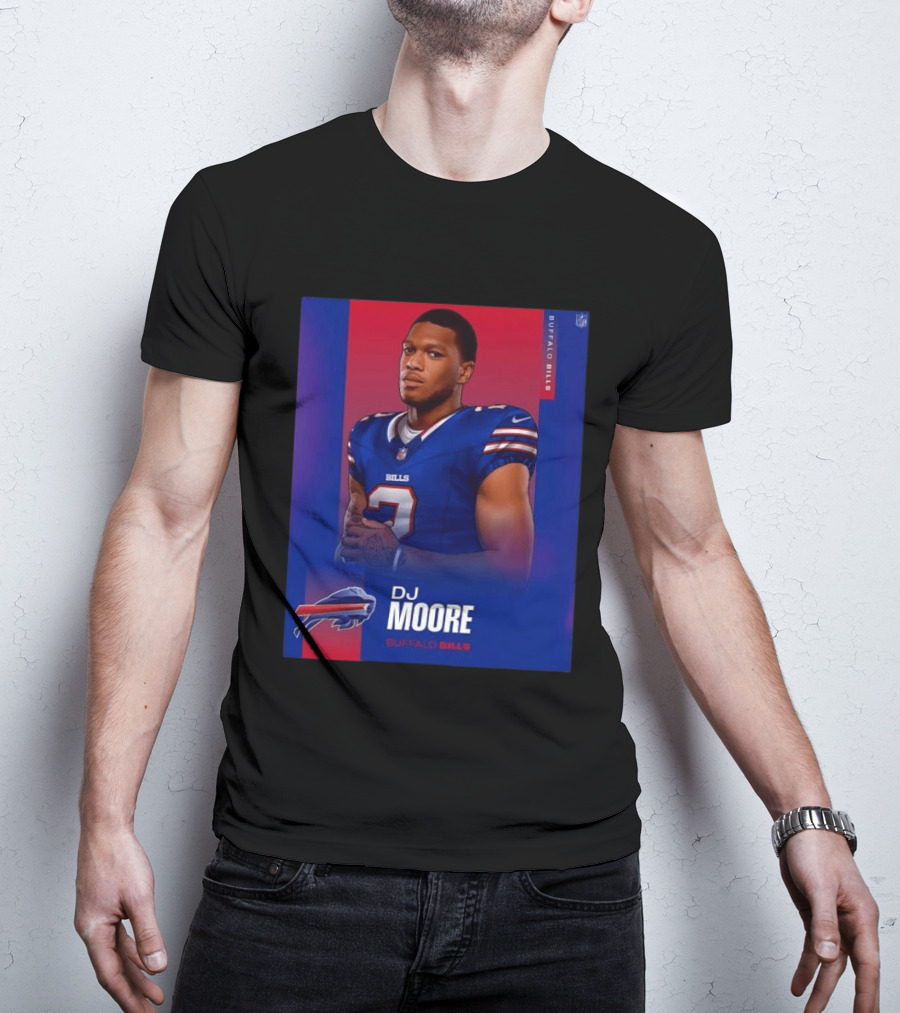 DJ Moore Buffalo Bills 2026 NFL Team Edition T-Shirt