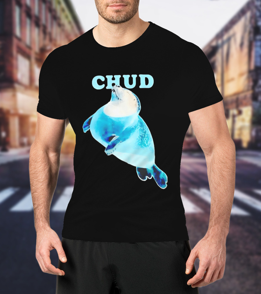 CHUD Seal Floating In Blue Water T-Shirt