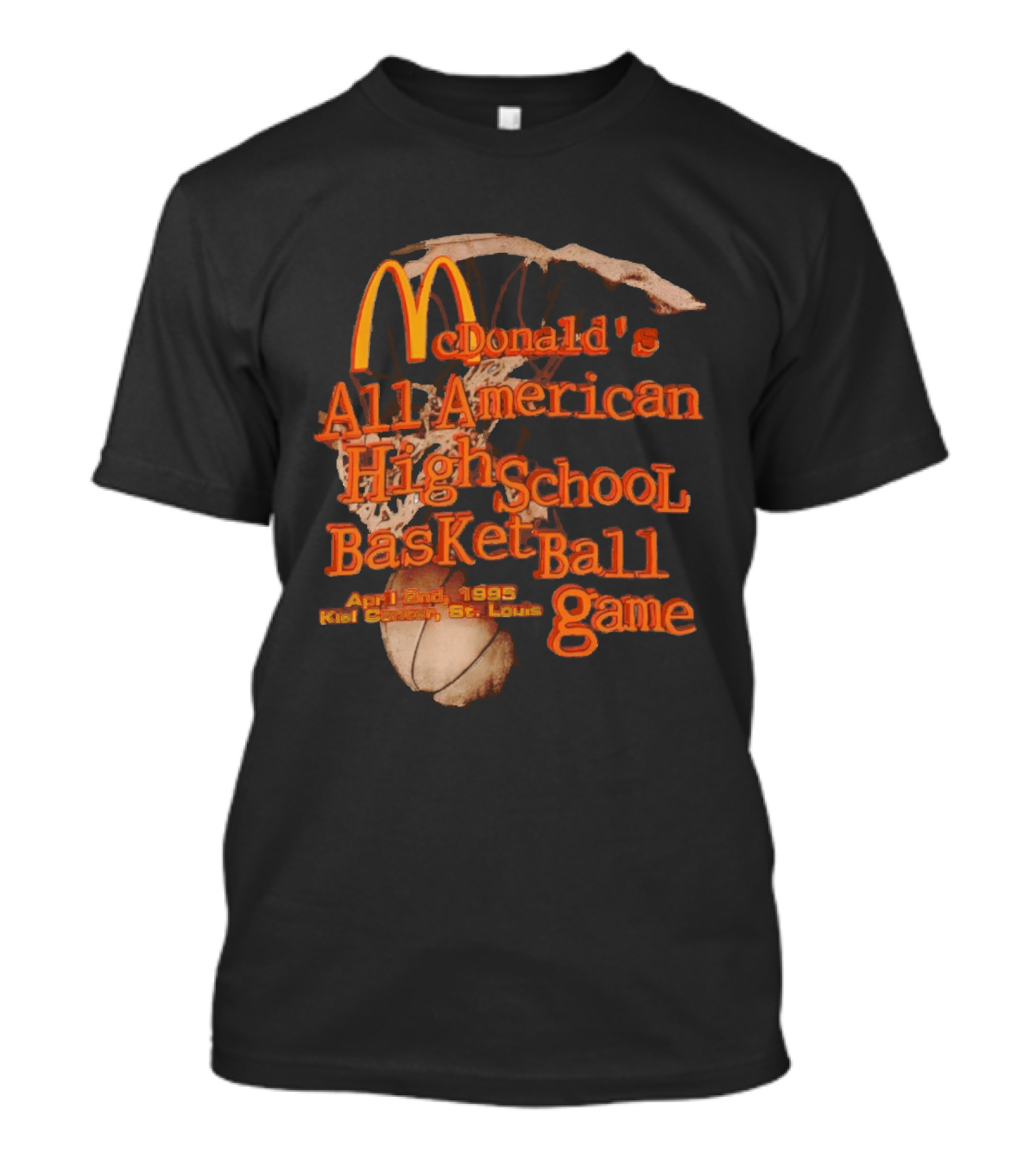 McDonald's All American High School Basketball Game April 2nd 1995 Kiel Center St. Louis T-Shirt