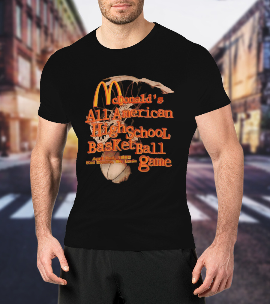 McDonald's All American High School Basketball Game April 2nd 1995 Kiel Center St. Louis T-Shirt