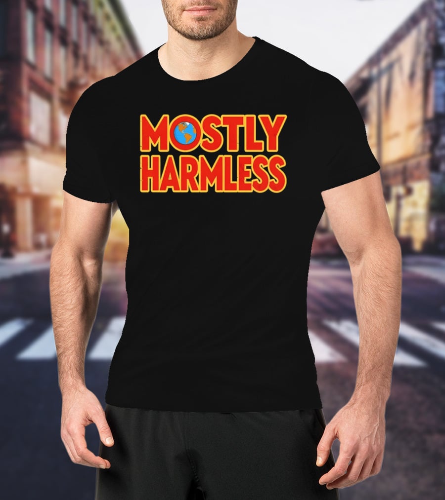 Mostly Harmless Douglas Adams Hitchhiker's Guide To The Galaxy Series 1992 Earth T-Shirt