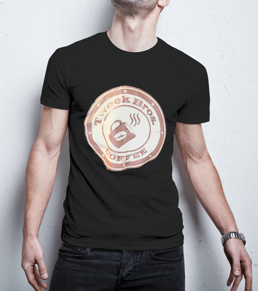 Tweek Bros Coffee Logo With Stars And Steam T-Shirt