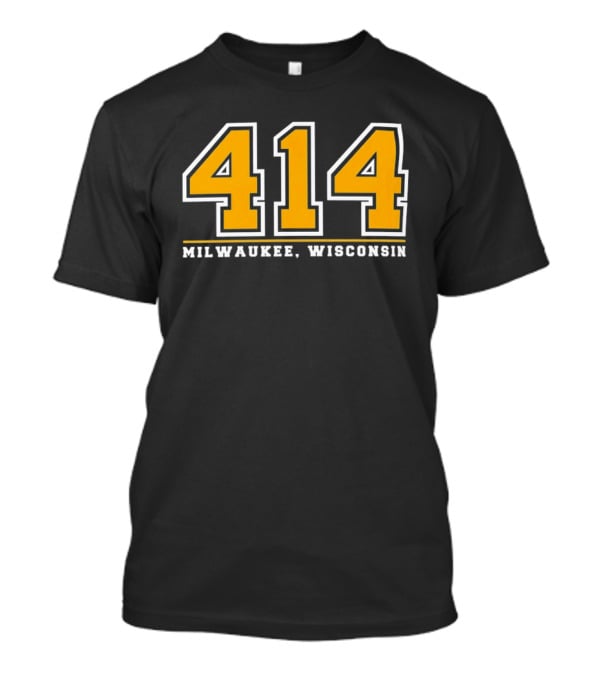 414 Milwaukee Wisconsin Area Code Pride T-Shirt