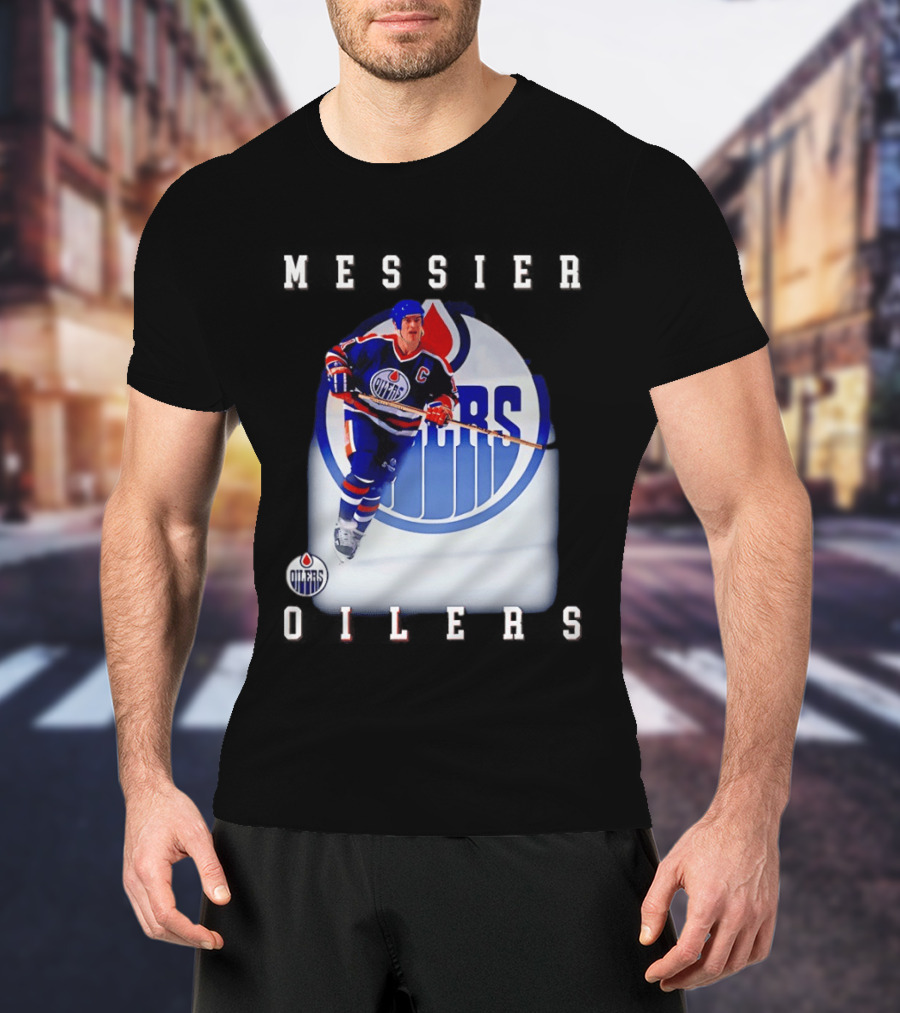 Edmonton Oilers Mark Messier Legendary Hockey Player Iconic Team Legacy T-Shirt