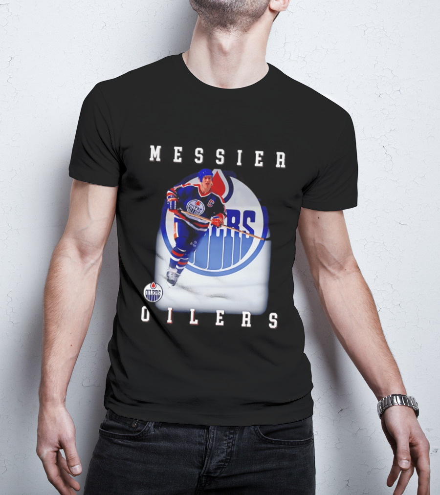 Edmonton Oilers Mark Messier Legendary Hockey Player Iconic Team Legacy T-Shirt
