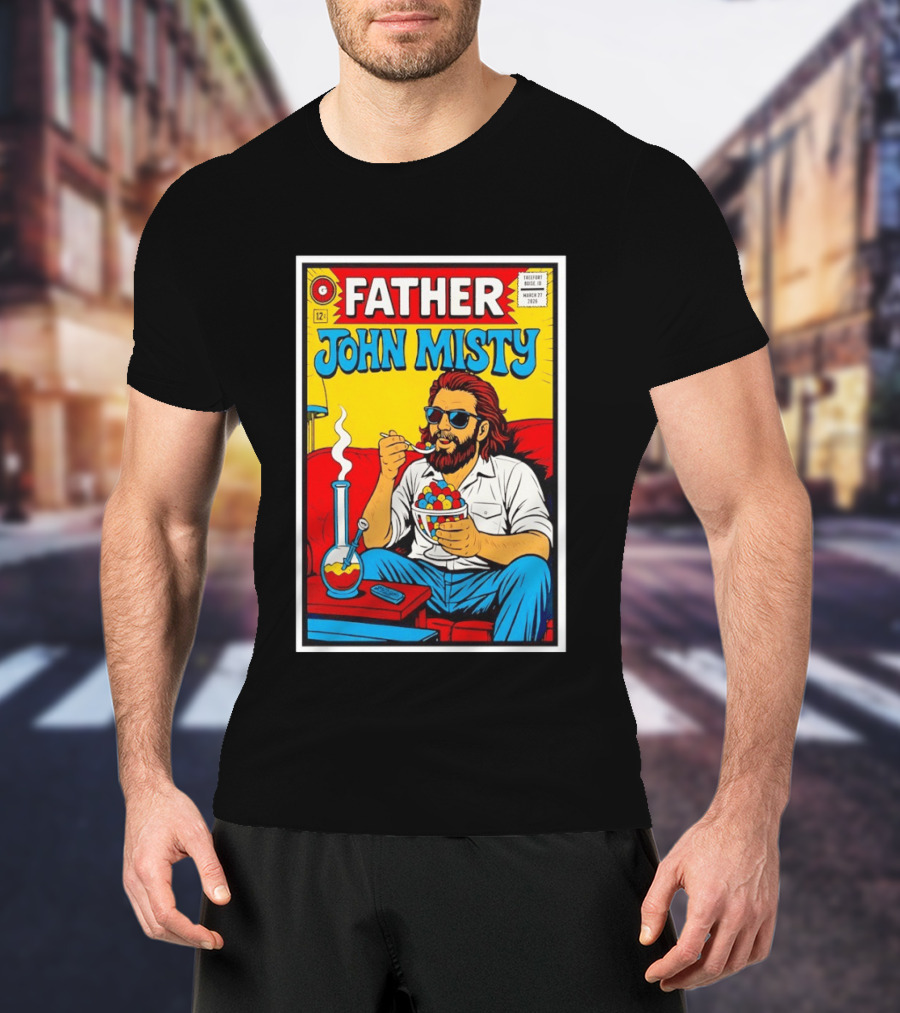 Father John Misty Trefort Music Hall March 27 2026 Comic T-Shirt