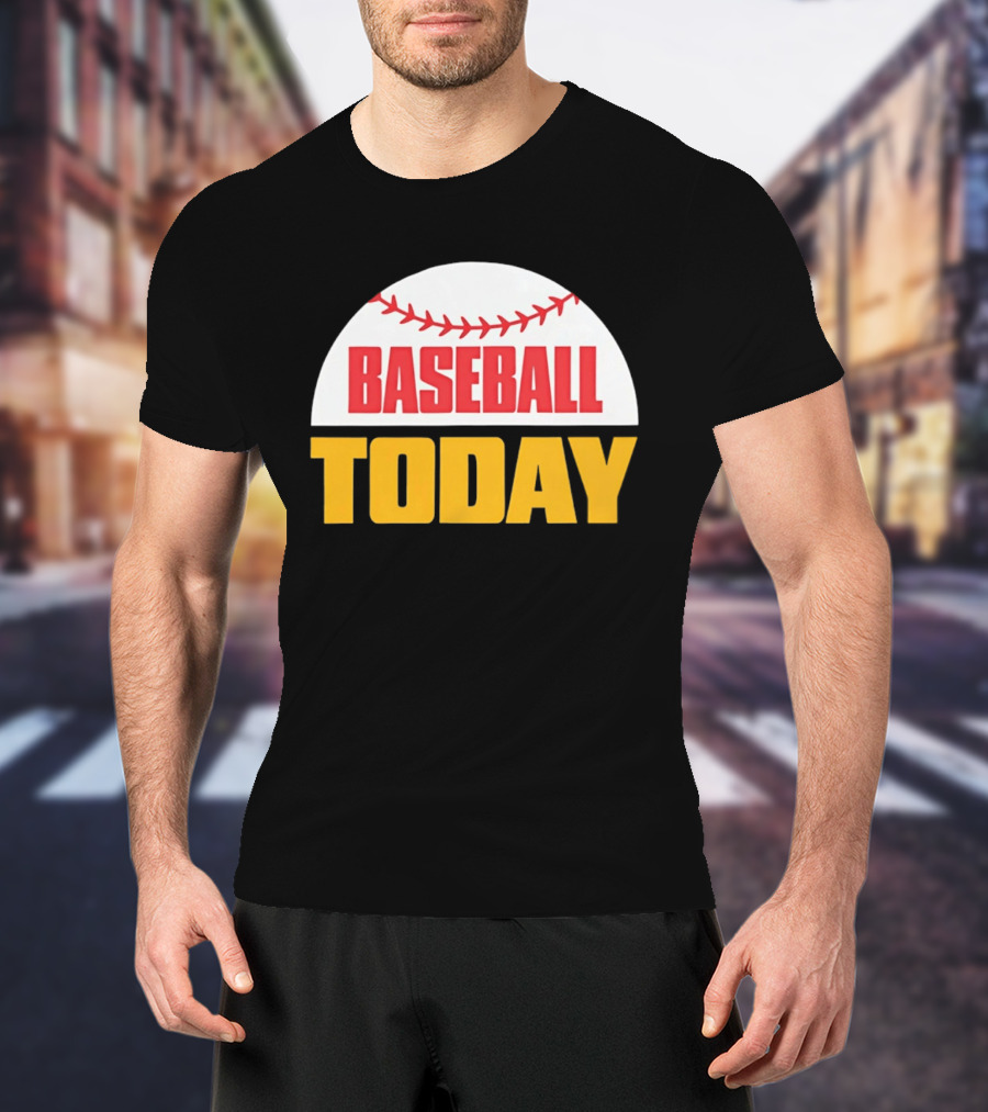 Baseball Today Embroidered 2026 Vintage Style Sports T-Shirt
