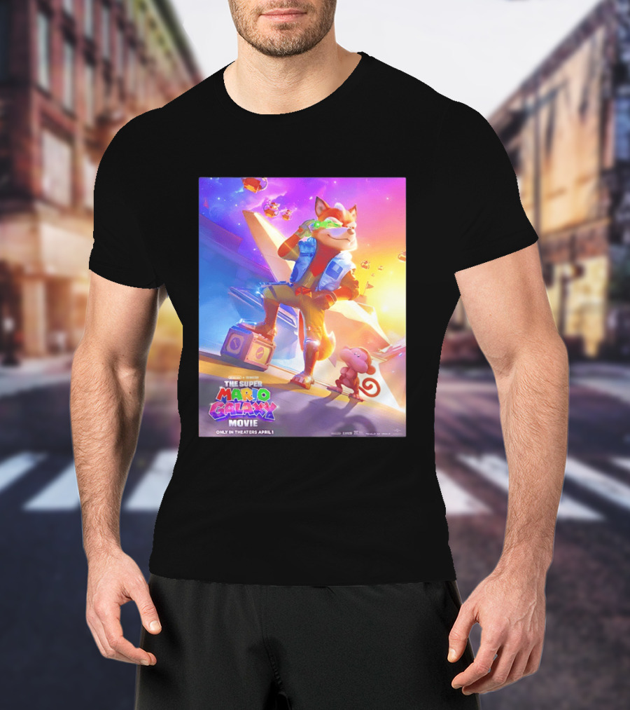 The Super Mario Galaxy Movie Featuring Fox McCloud Teaser T-Shirt