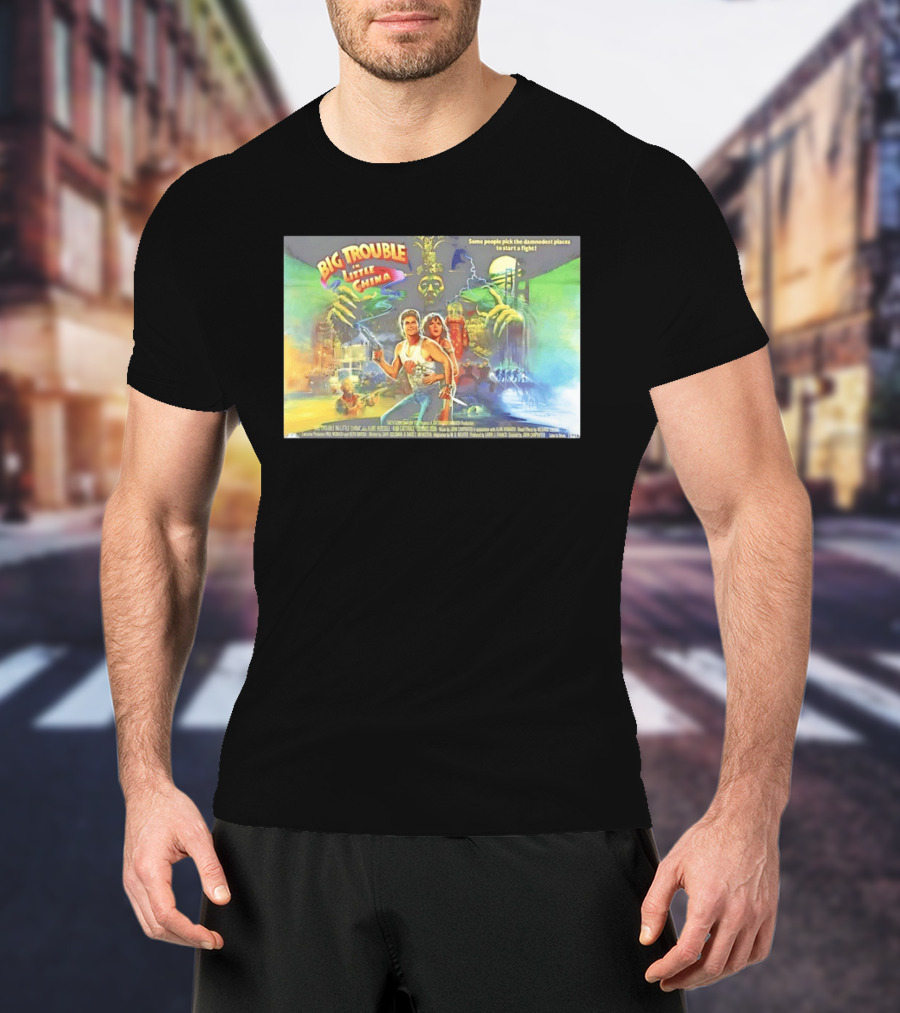 Big Trouble In Little China Culture Pop Movie Art Featuring Classic Characters T-Shirt