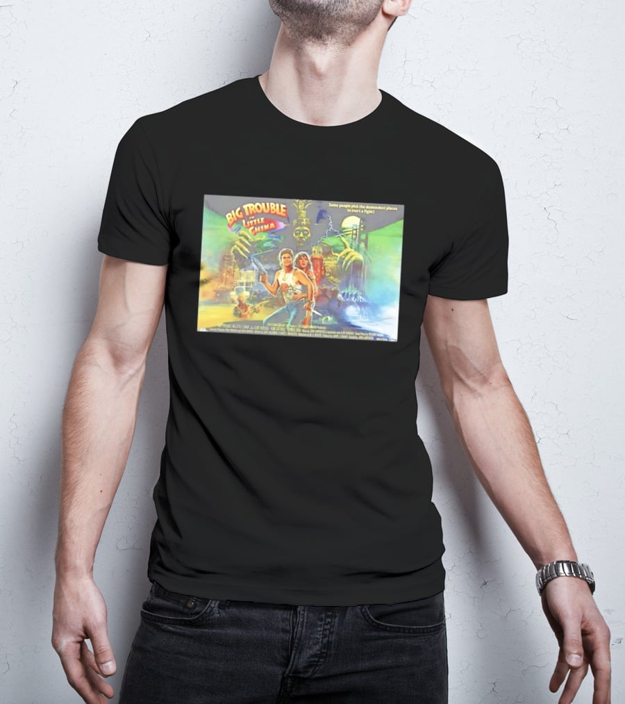 Big Trouble In Little China Culture Pop Movie Art Featuring Classic Characters T-Shirt