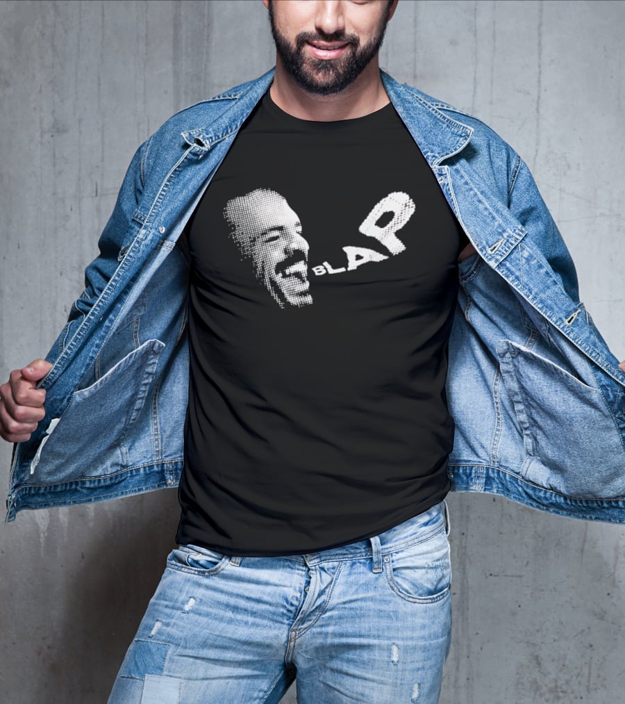 Blap Halftone Scream Expression Art Piece T-Shirt