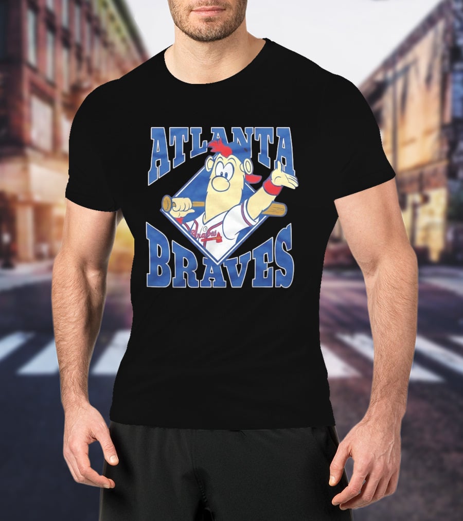Atlanta Braves Blooper MLB Baseball T-Shirt