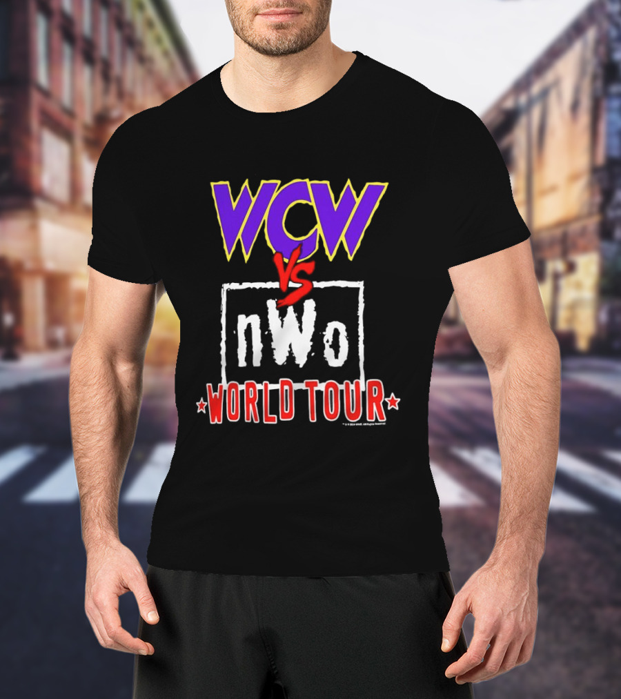 Heather Charcoal WCW Vs NWo World Tour Classic Wrestling Rivalry T-Shirt