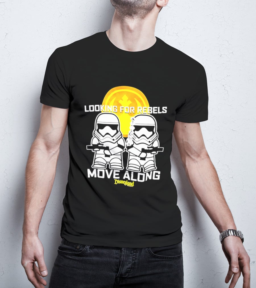 Stormtrooper Search Looking For Rebels Move Along Disneyland T-Shirt