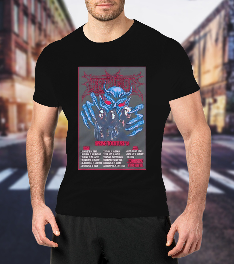 Hercules Spring Tourture '26 Tormenting A Town Near You T-Shirt