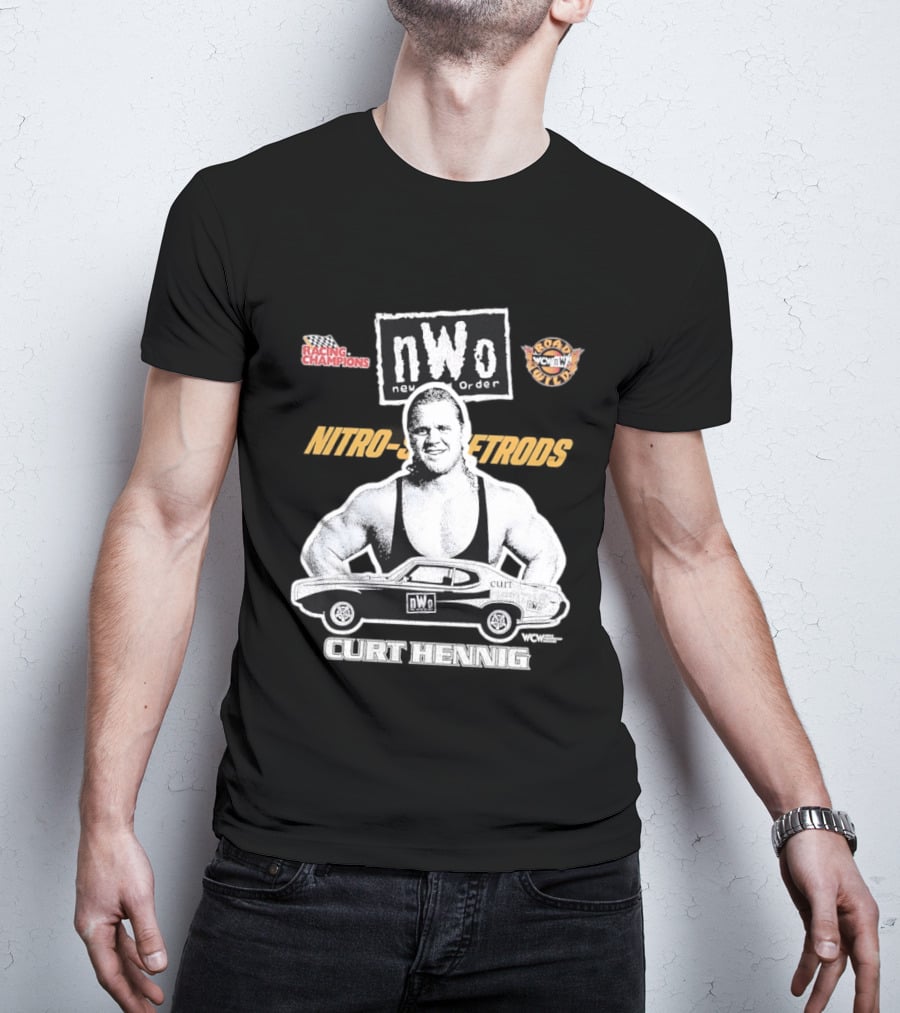 Mr. Perfect Curt Hennig NWo New World Order WCW Nitro Racing Champions Road Wild T-Shirt