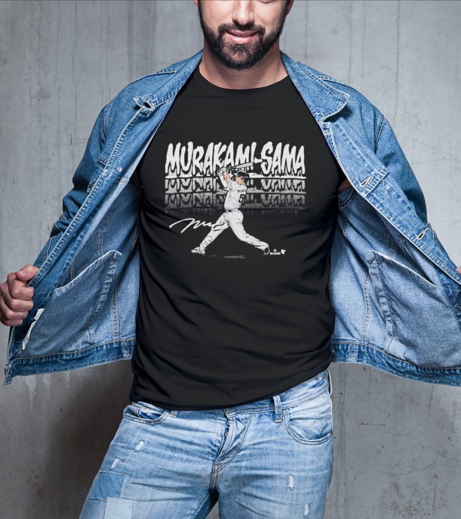 Munetaka Murakami Sama Baseball Swing Iconography T-Shirt
