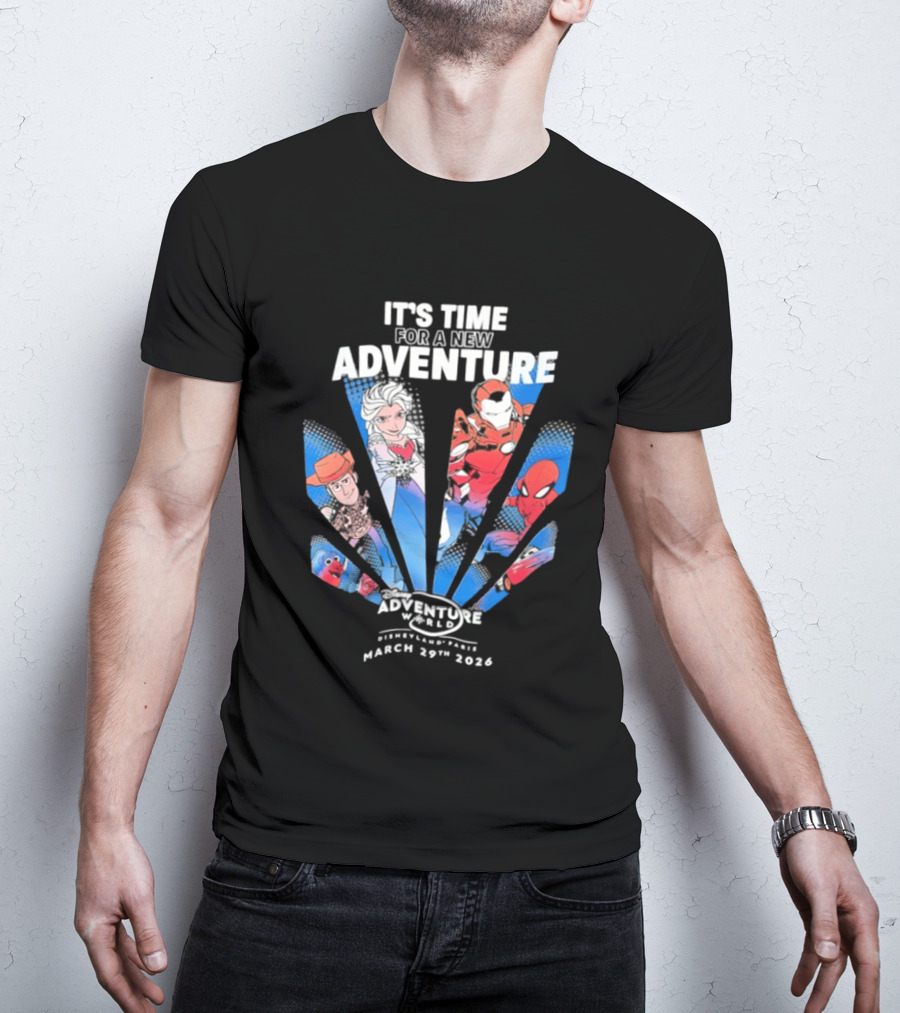 It's Time For A New Adventure At Disney March 29th 2026 T-Shirt