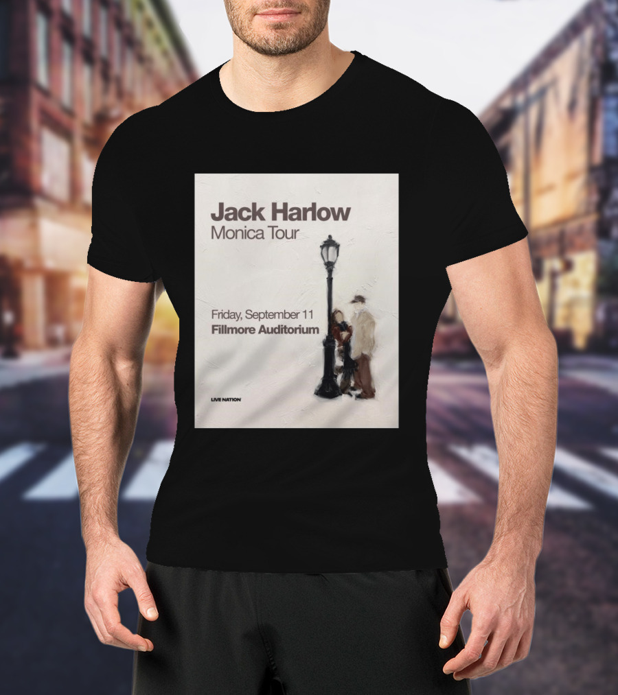 Jack Harlow Monica Tour Fillmore Auditorium Friday September 11 Live Nation T-Shirt