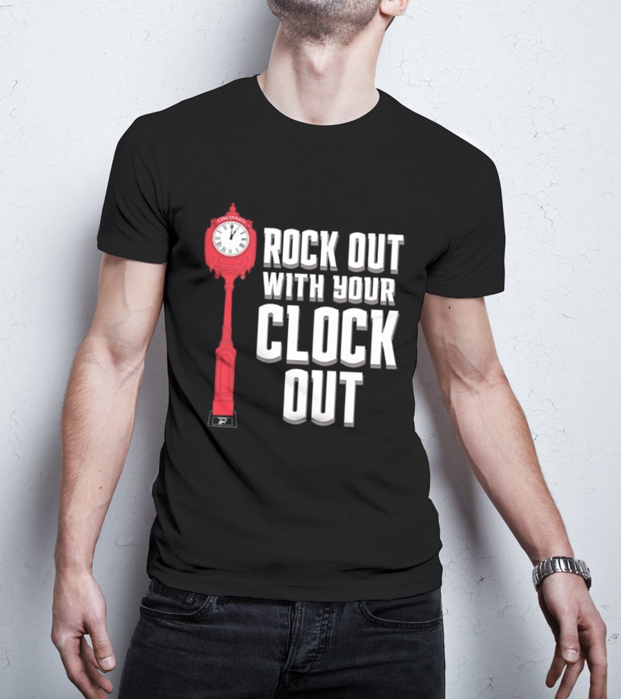 Rock Out With Your Clock Out Cincinnati Tower T-Shirt