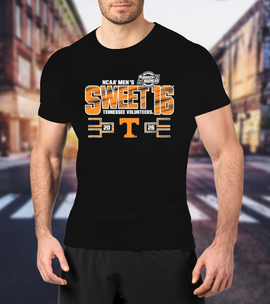 NCAA Men's 2026 Sweet 16 Tennessee Volunteers March Madness T-Shirt