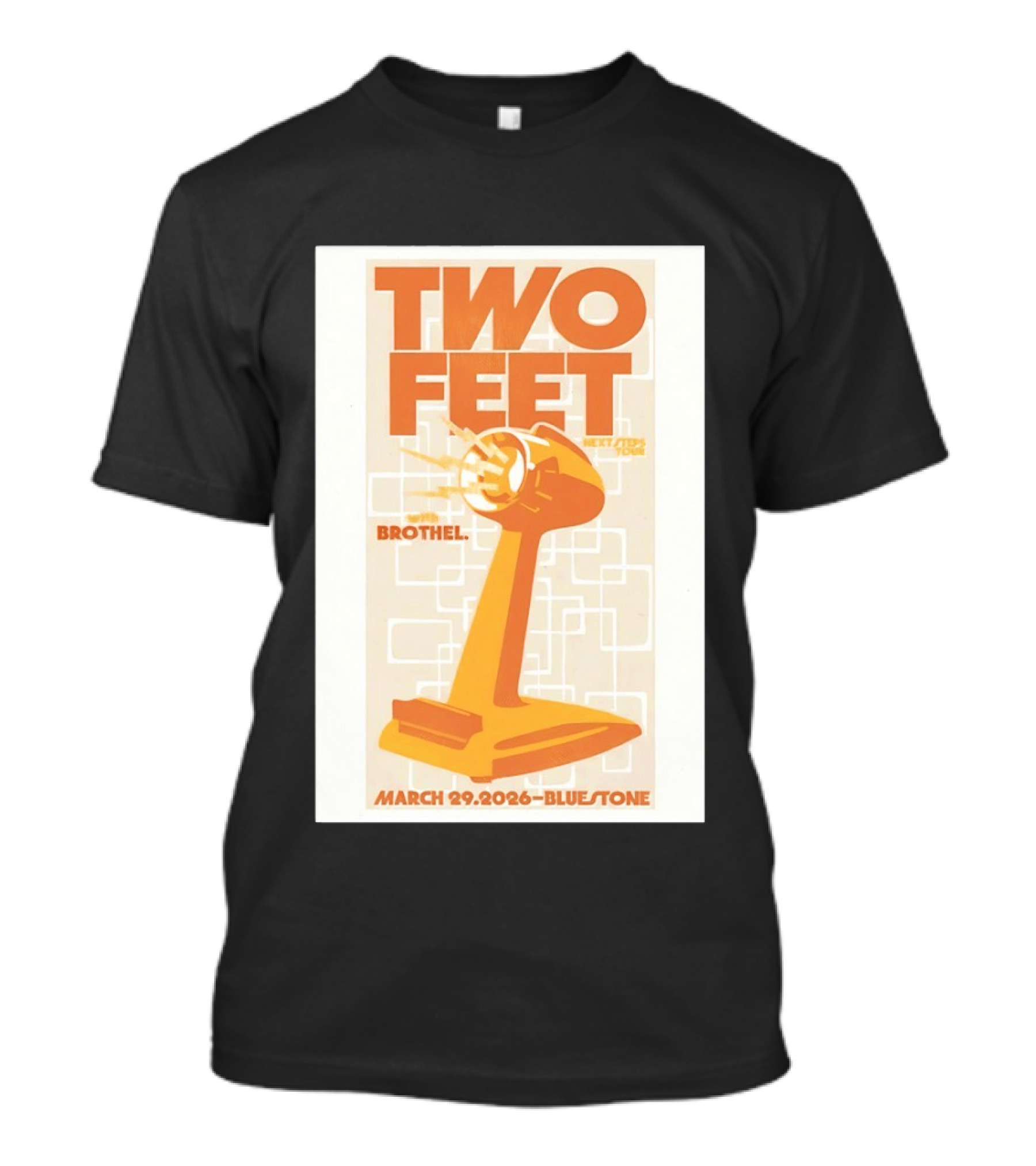 Two Feet Brothel Tour March 29 2026 Bluestone T-Shirt