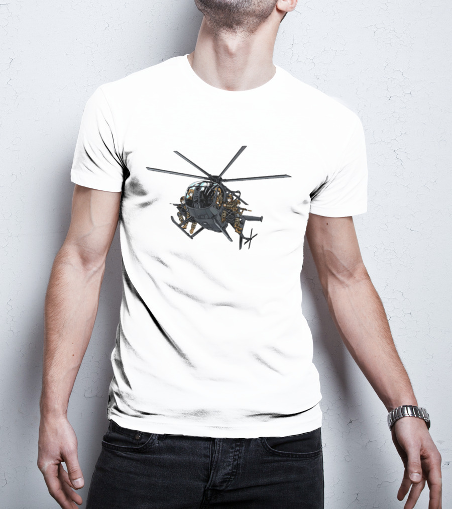 Anime Assault Tactical Helicopter Cartoon Troops T-Shirt