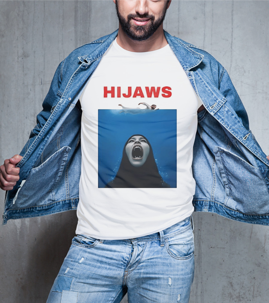 Hijaws Parody Jaws Movie T-Shirt