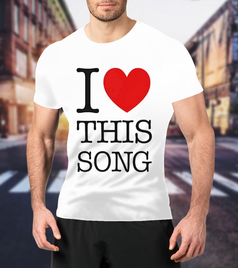 I Heart This Song Music Lover Enthusiast Trendy T-Shirt
