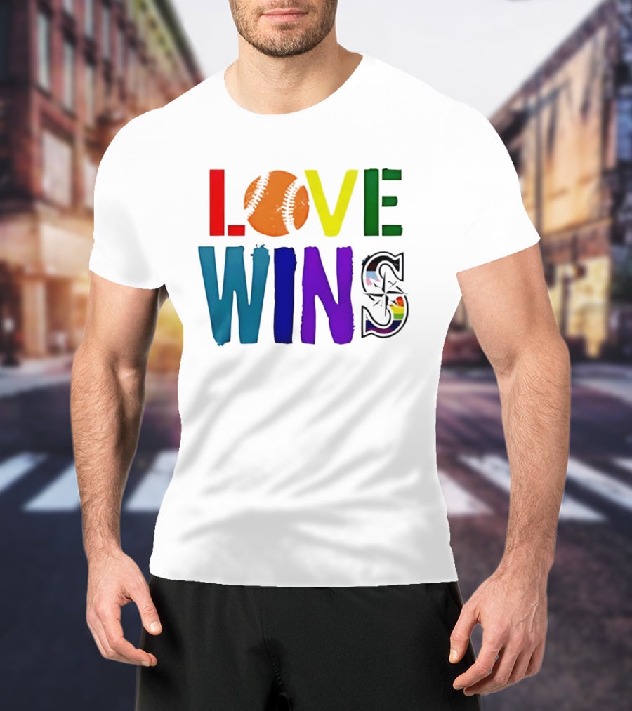 Seattle Mariners Love Wins Spirit Day 2026 T-Shirt