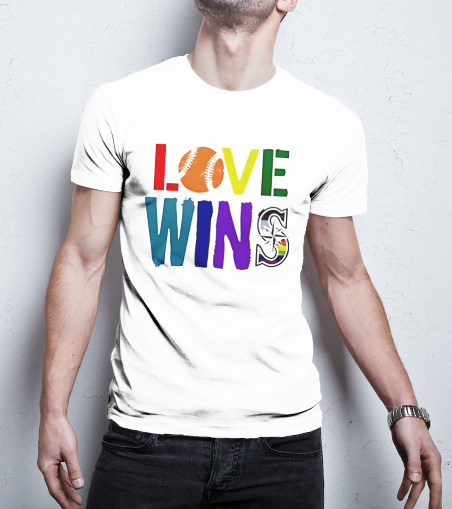 Seattle Mariners Love Wins Spirit Day 2026 T-Shirt