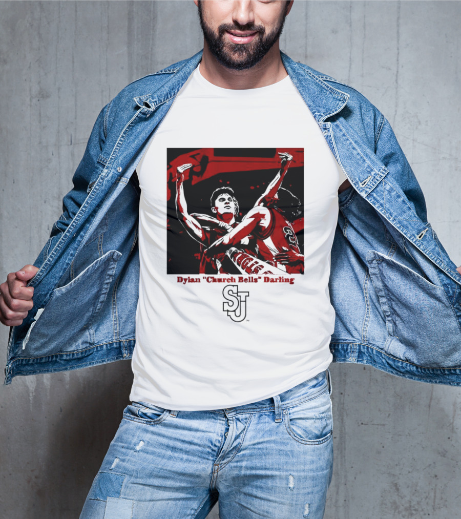 St John's Red Storm NCAA Basketball Dylan "Church Bells" Darling SJU T-Shirt