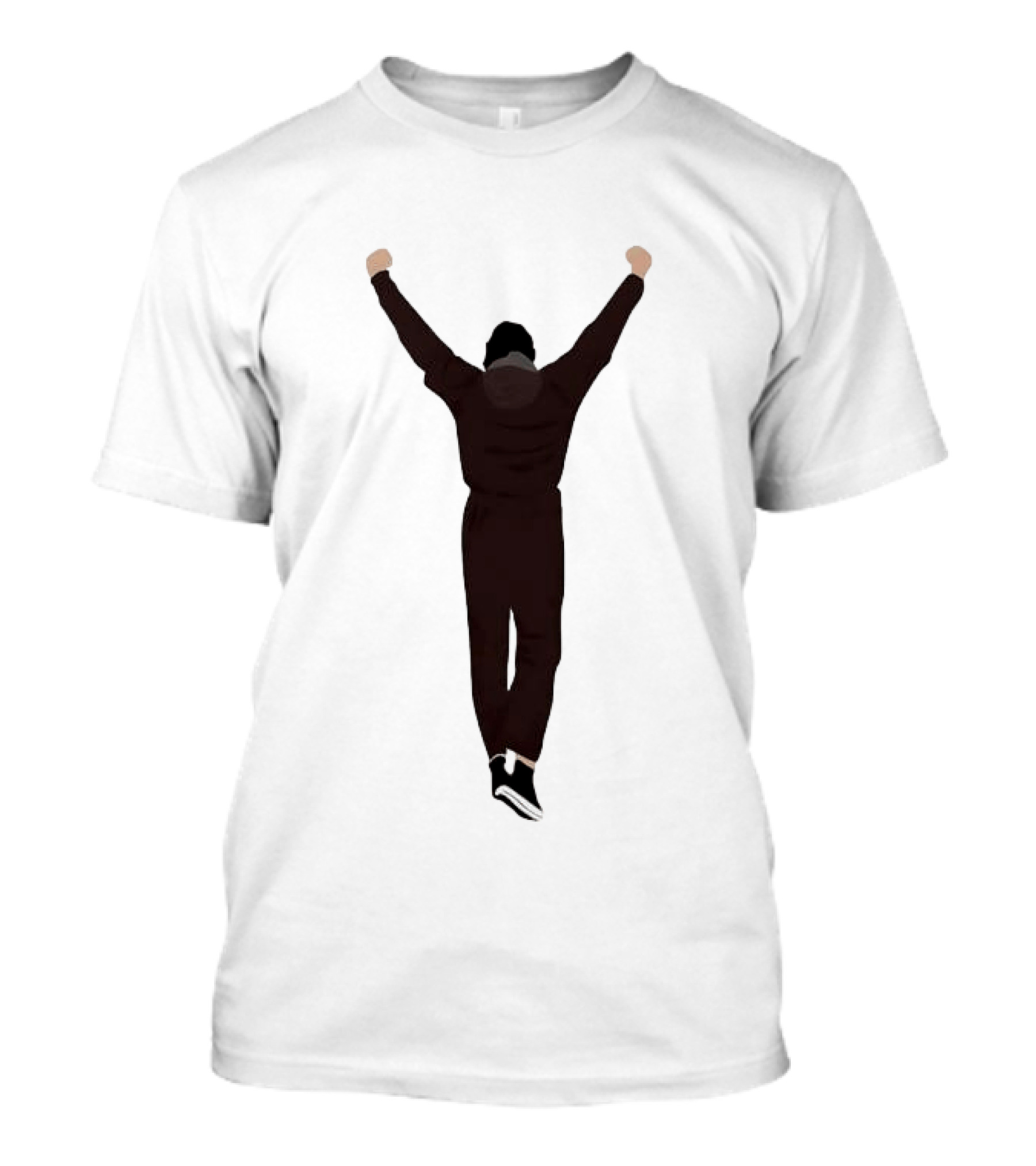 Rocky Victory Pose Iconic Celebration Arms Raised T-Shirt