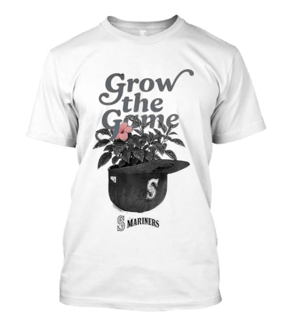 Seattle Mariners Grow The Game Embroidered Cap With Flower Detail T-Shirt