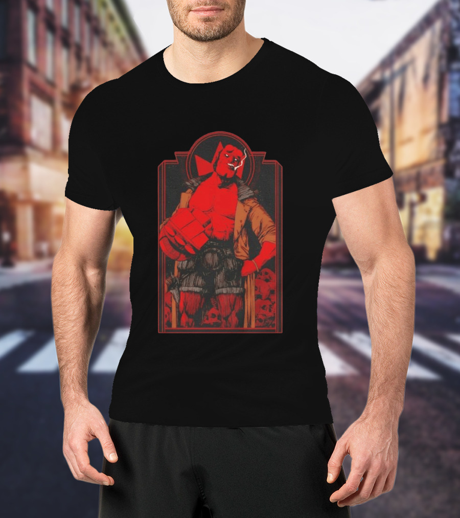 Hellboy The Right Hand Of Doom Red Comic T-Shirt