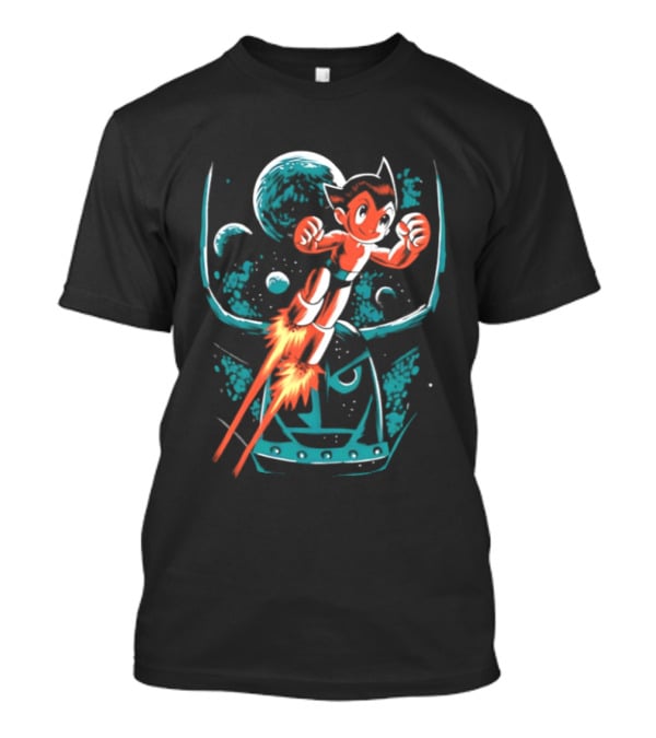 Astro Boy Rocket Launch Space Adventure T-Shirt