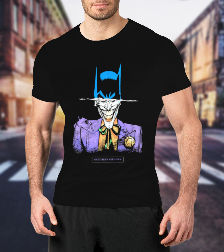 OVO Owl Batman Joker Split Collaboration T-Shirt