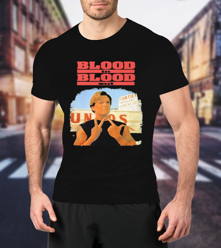 Blood In Blood Out Vatos Locos Image Tribute From Iconic Movie T-Shirt