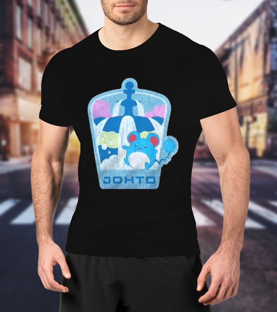 Johto Marill Fountain Explore Pokémon T-Shirt