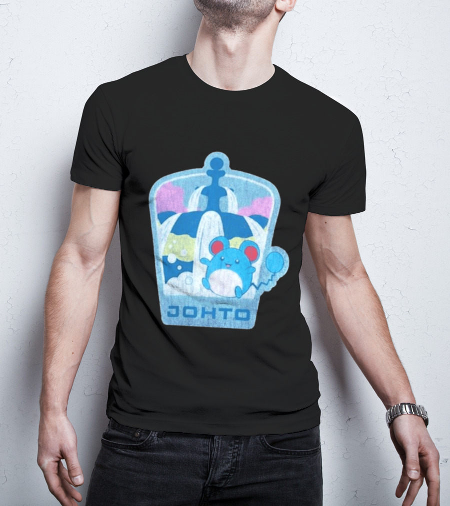 Johto Marill Fountain Explore Pokémon T-Shirt