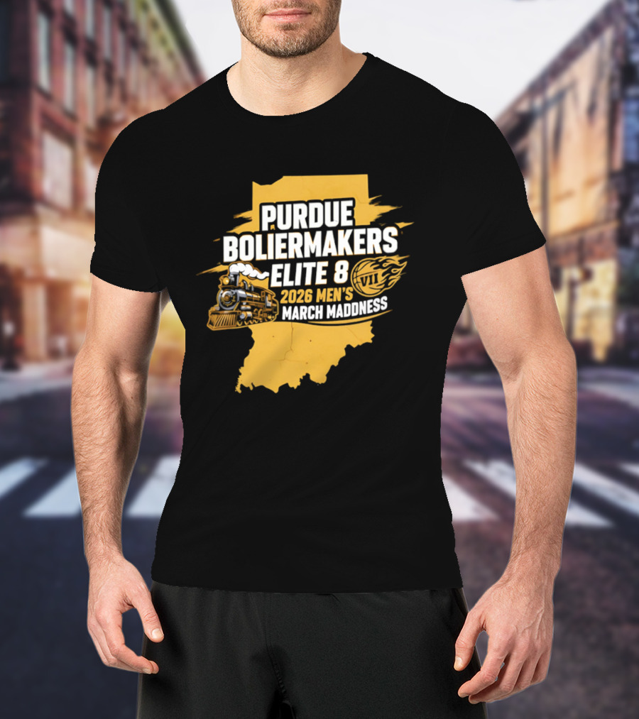 Purdue Boilermakers 2026 Men's March Madness Elite 8 VII T-Shirt
