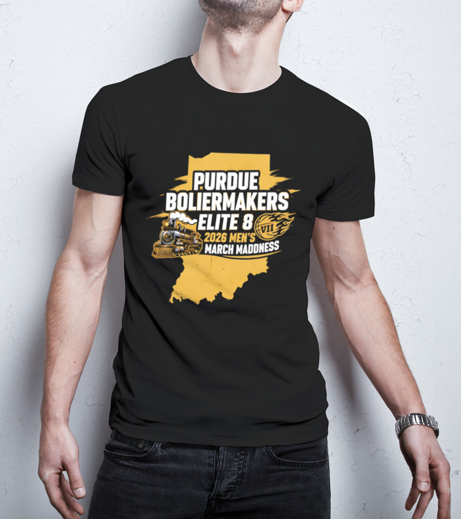 Purdue Boilermakers 2026 Men's March Madness Elite 8 VII T-Shirt