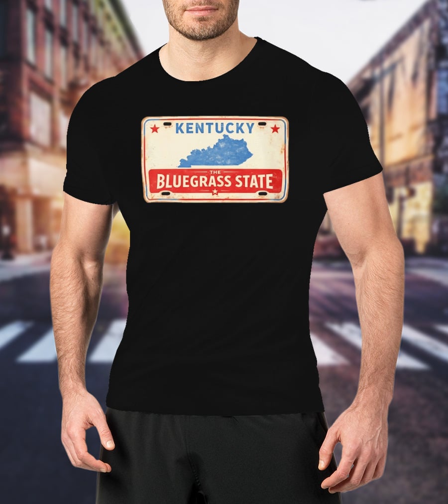 Kentucky License Plate The Bluegrass State T-Shirt