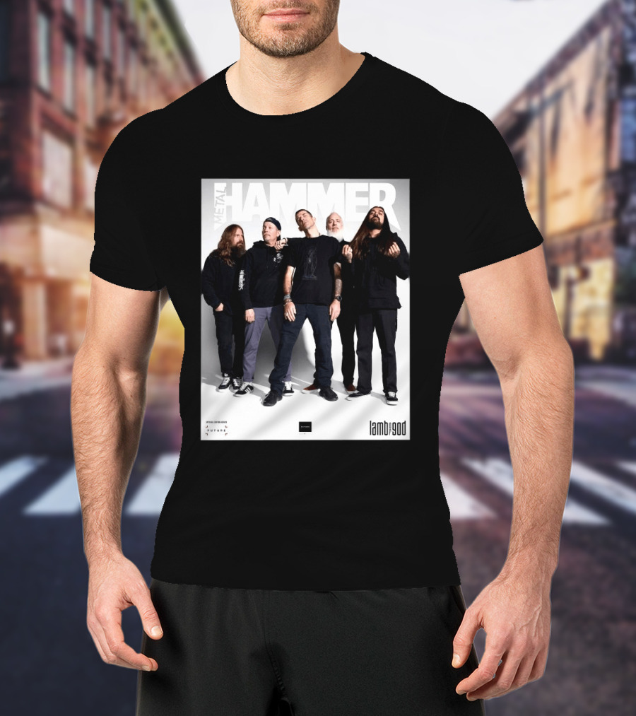Metal Hammer Cover Featuring Lamb Of God Editorial Band Photo T-Shirt